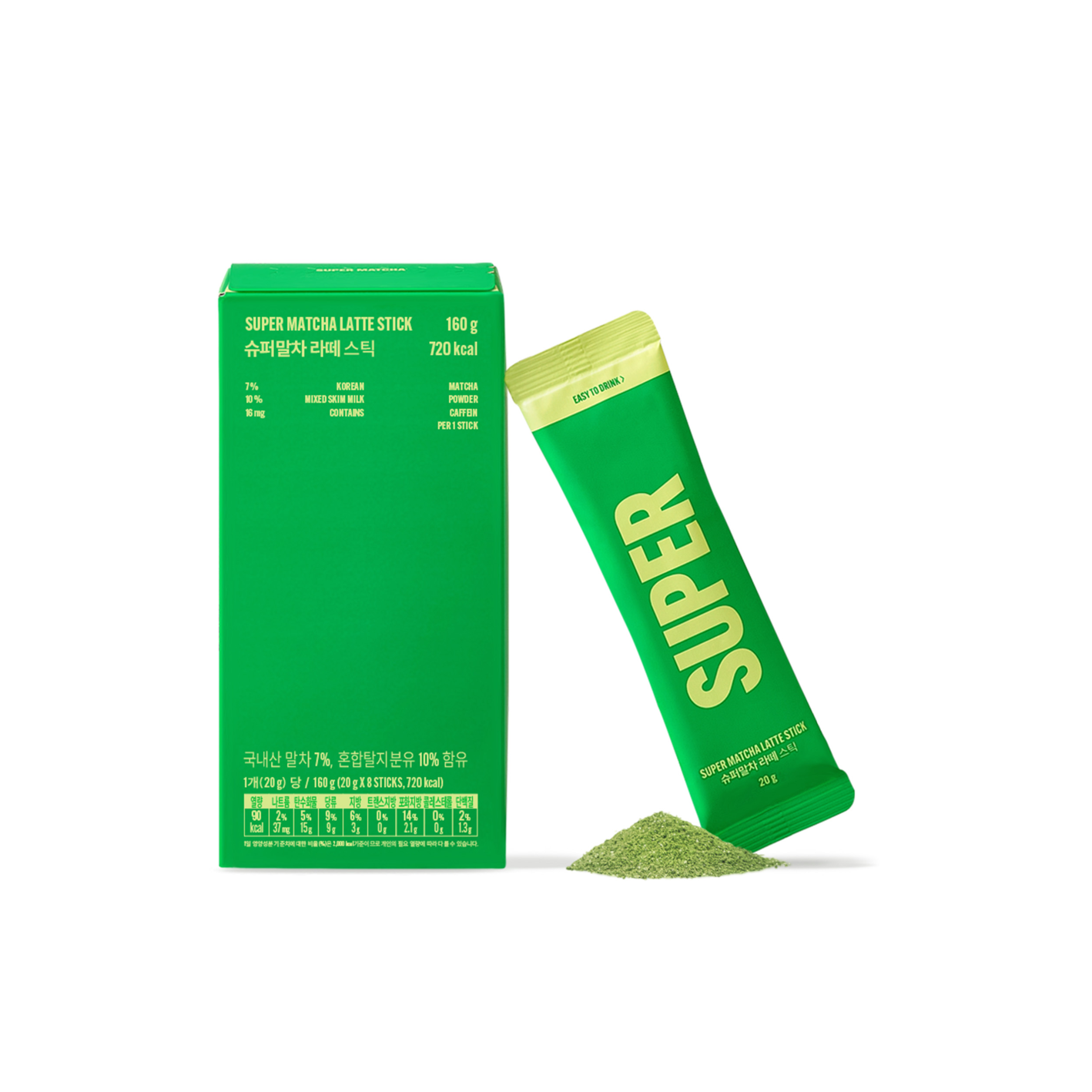 supermatcha super matcha latte stick 0.56 oz. x 8ea