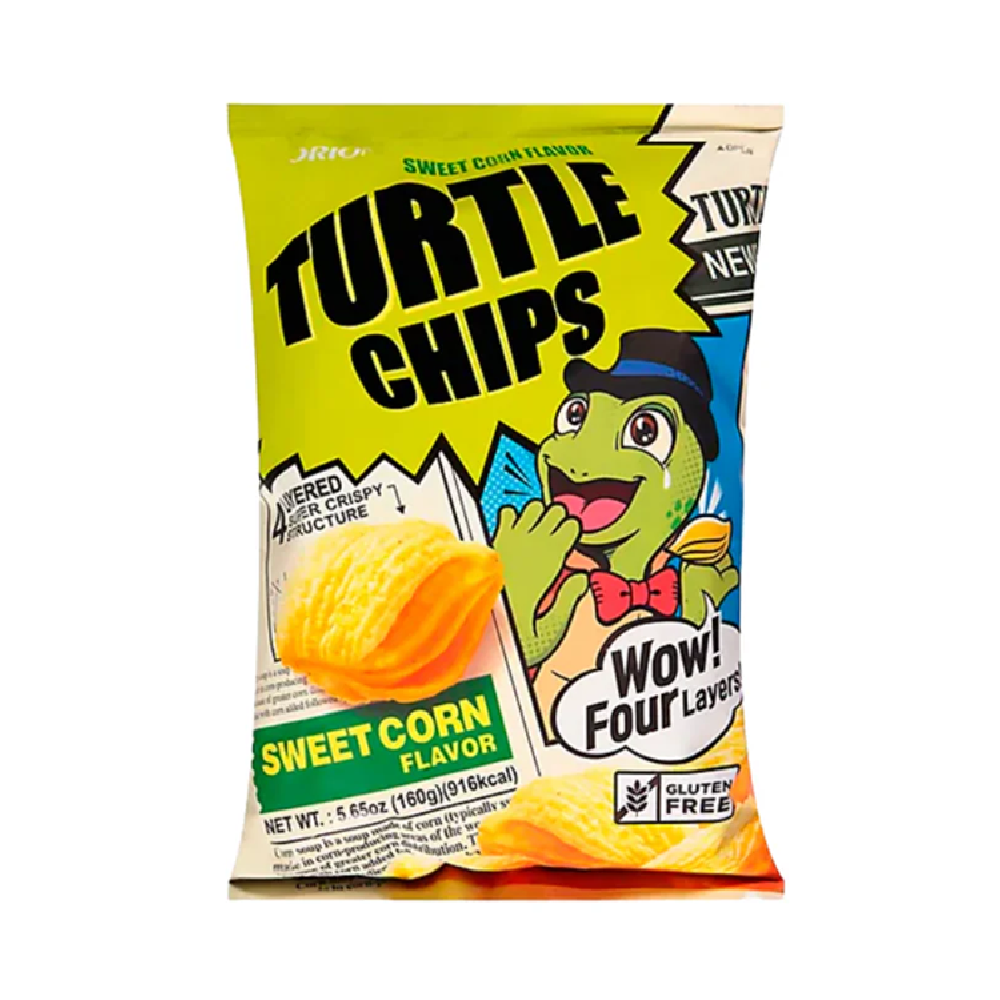 orion orion turtle chips sweet corn 5.65 oz.