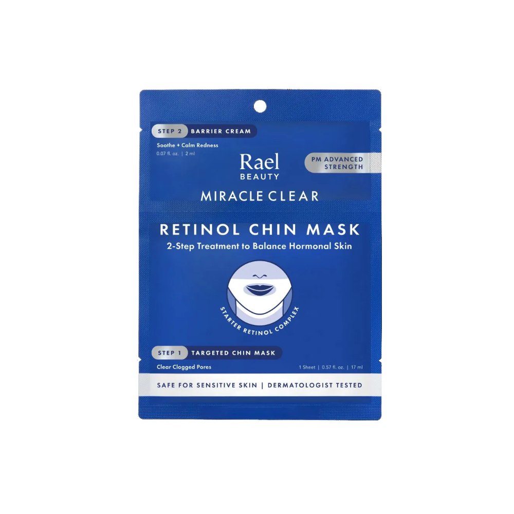 rael rael beauty miracle clear retinol chin mask