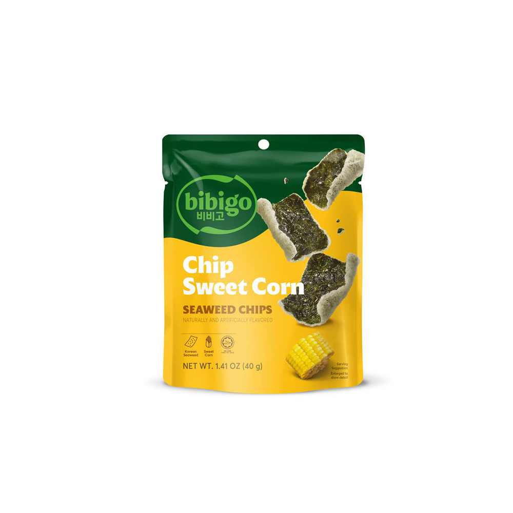 bibigo cj bibigo chip sweetcorn flavor 1.41 oz.