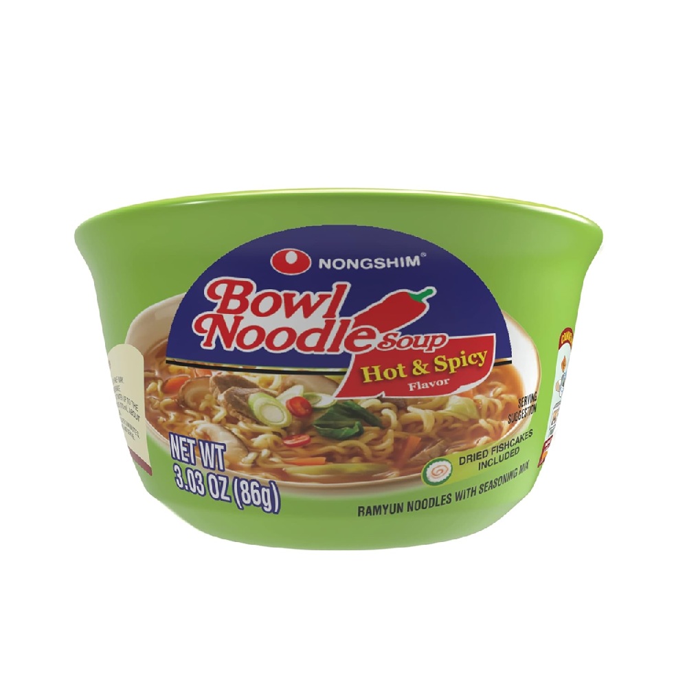 nongshim nongshim bowl noodle hot & spicy 3.03 oz.