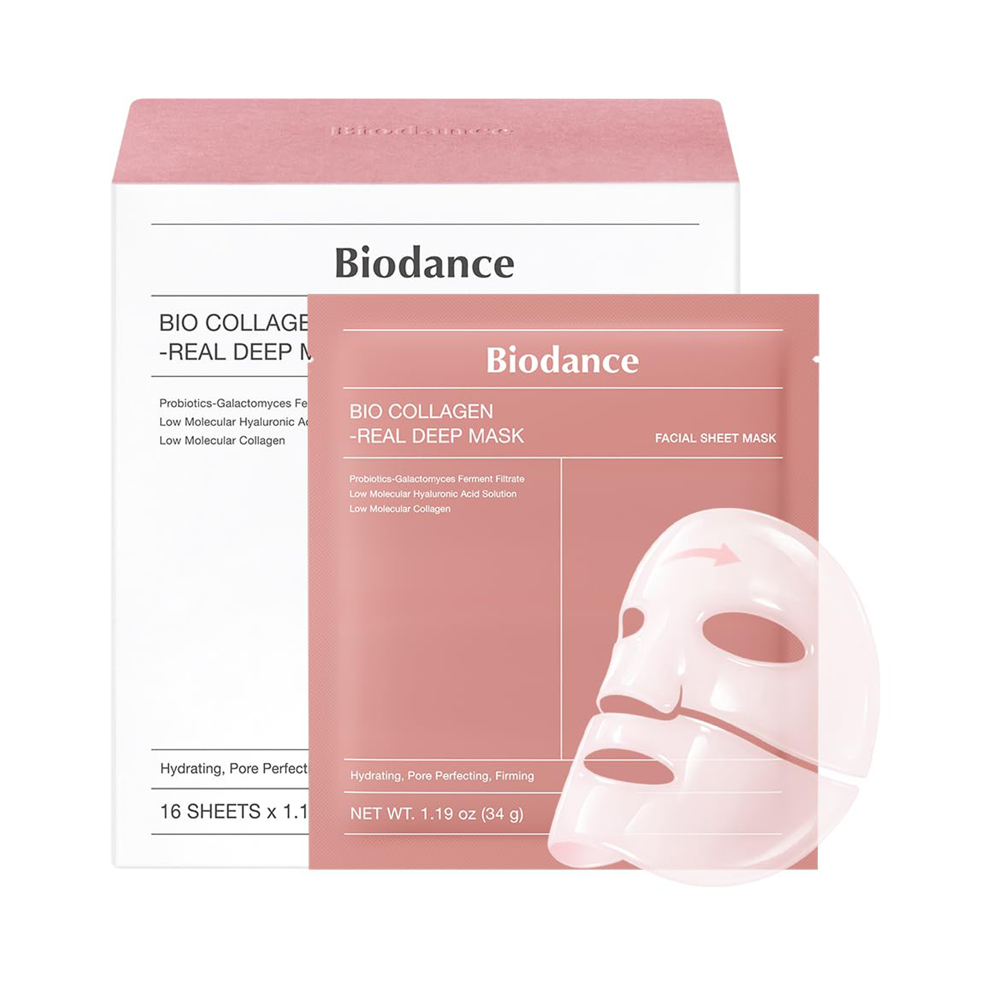 biodance biodance bio collagen-real deep mask 16ct 1.19 oz.