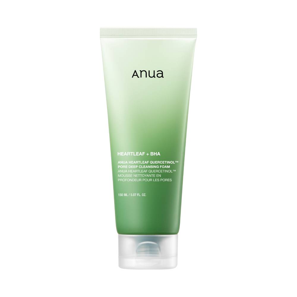 anua anua heartleaf quercetinol pore deep cleansing foam 5.07 fl. oz.