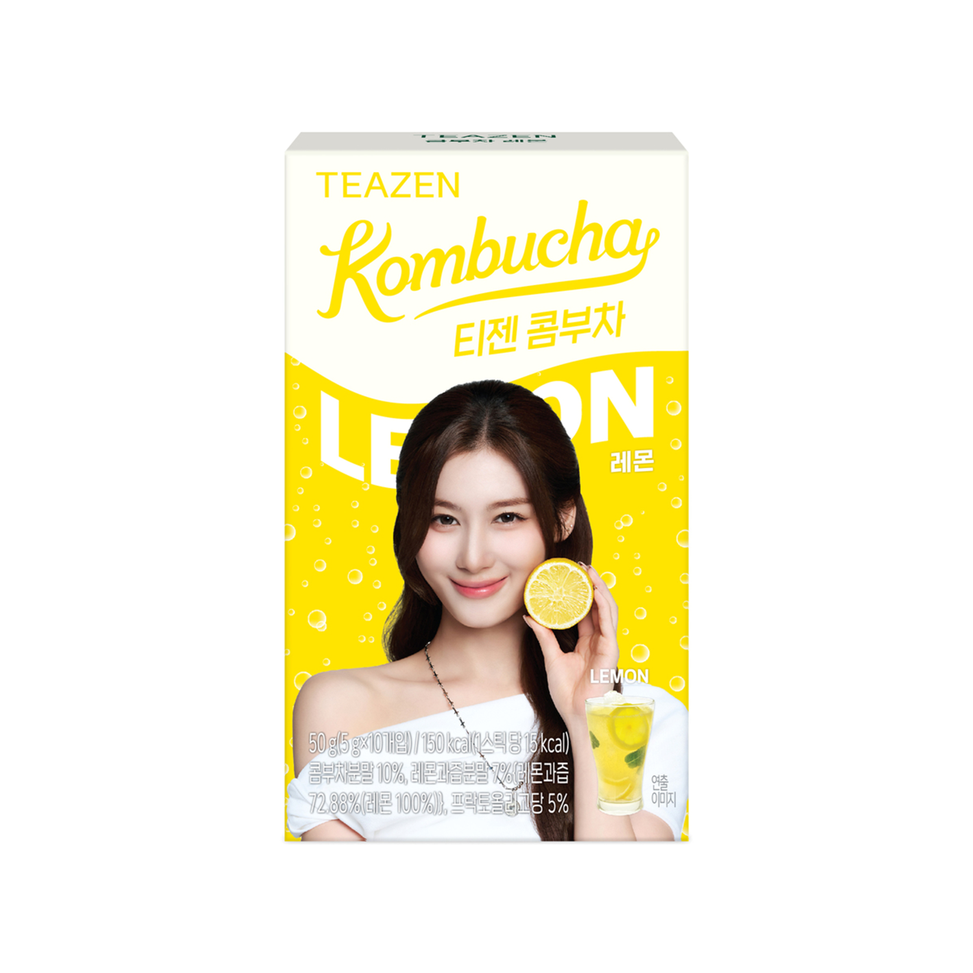 teazen teazen kombucha lemon 0.18 oz. x 10ea