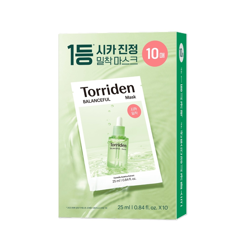 torriden torriden balanceful cica mask 10ct 0.85 fl. oz.
