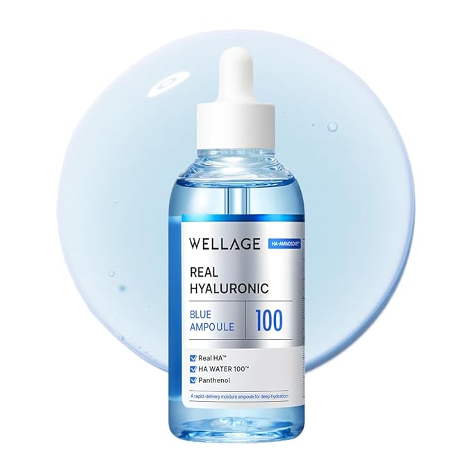 wellage wellage real hyaluronic blue 100 ampoule 2.54 fl. oz.