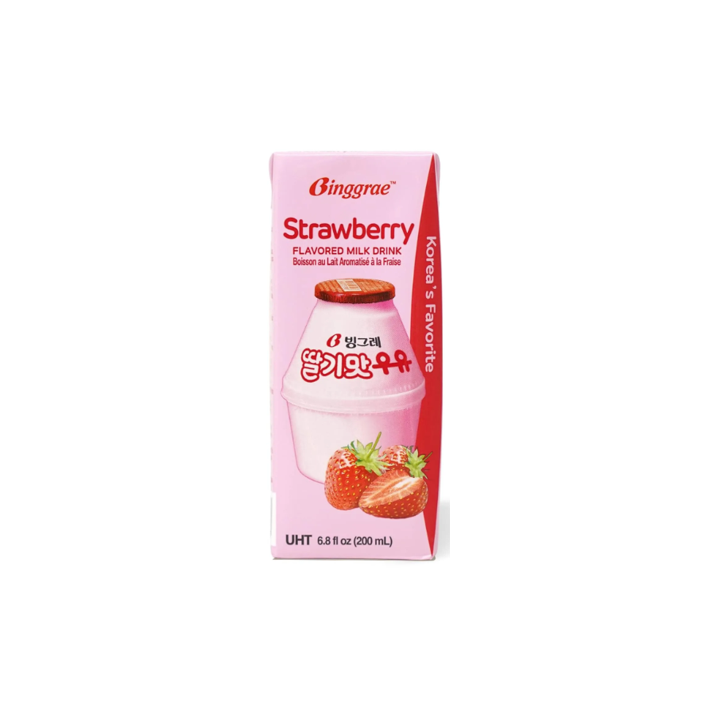binggrae binggrae strawberry flavored milk 6.8 fl. oz.