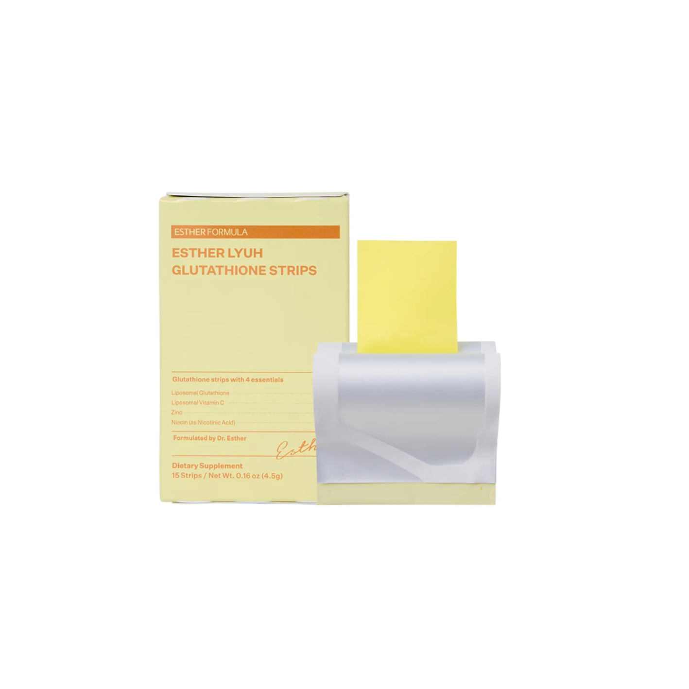 estherformula esther formula esther lyuh glutathione strips 0.01 oz. x 15ea