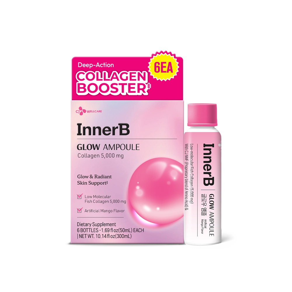 cjinnerb cj innerb glow ampoule 1.69 oz. x 6ea