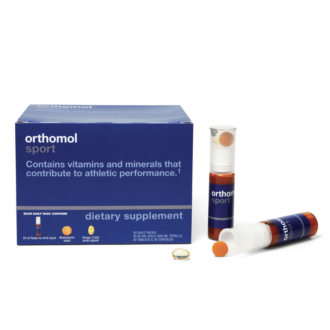 orthomol orthomol sport - advanced sports nutrition with essential vitamins, minerals, omeg-3, coq10 & l-carnitine