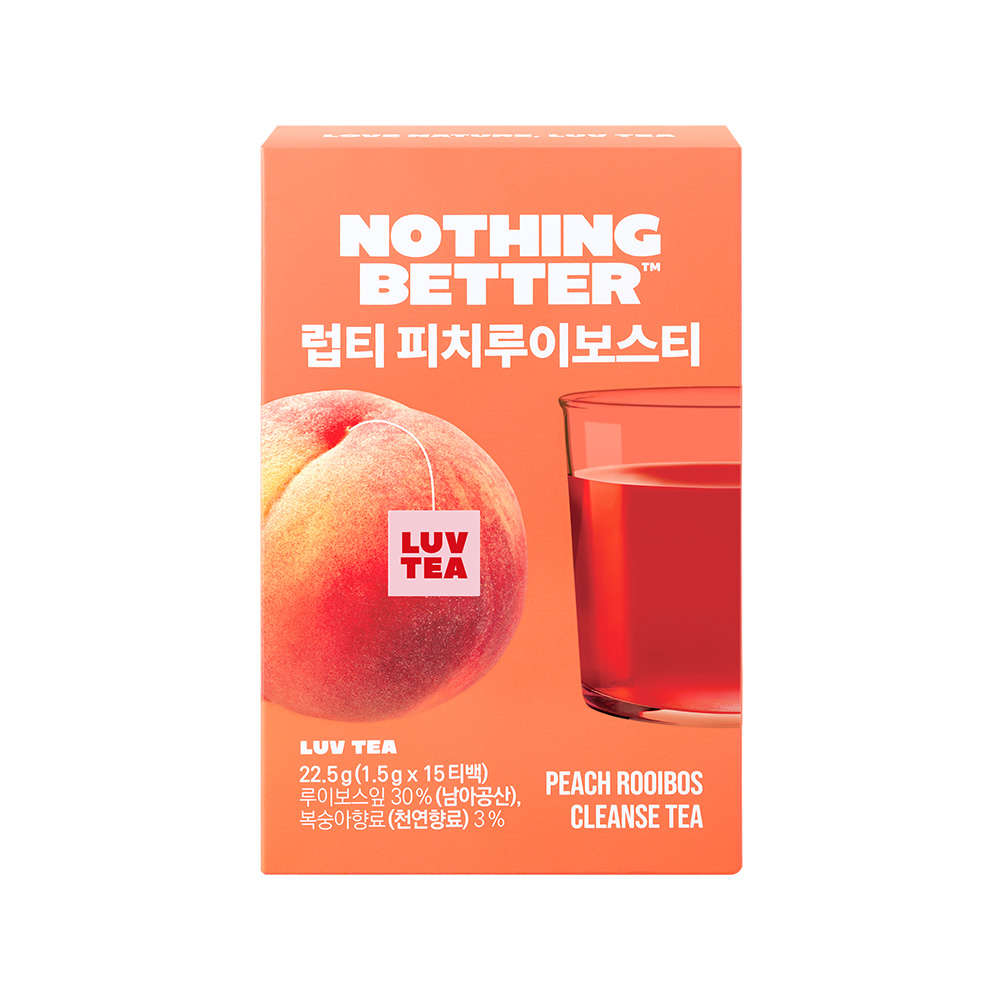 nothingbetter nothing better luv tea peach rooibos tea 15ea 0.79 oz.