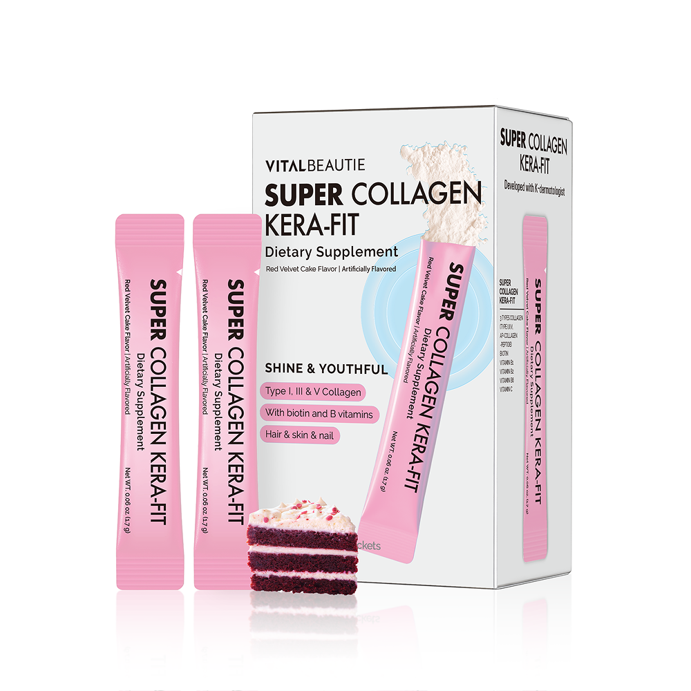 vitalbeautie vitalbeautie super collagen kera-fit 0.06 oz. x 30ea