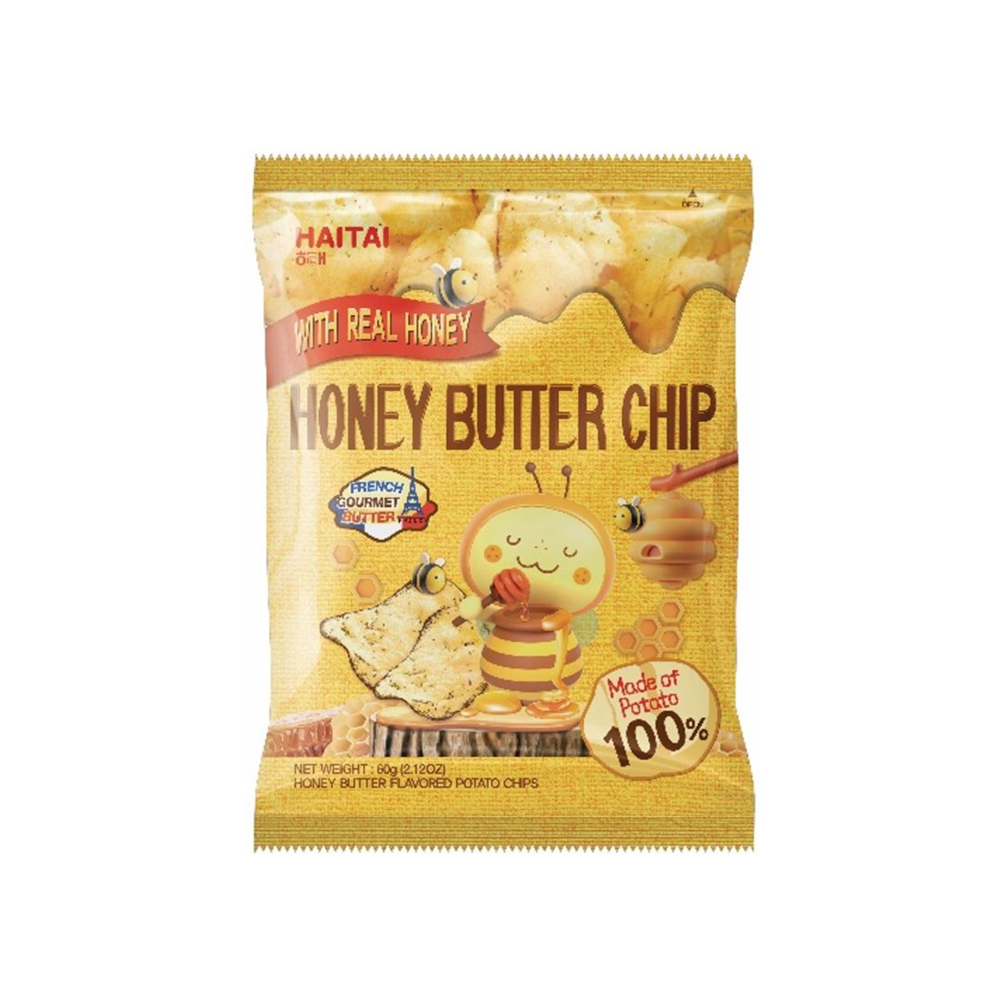 haitai haitai honey butter chips 2.12 oz.