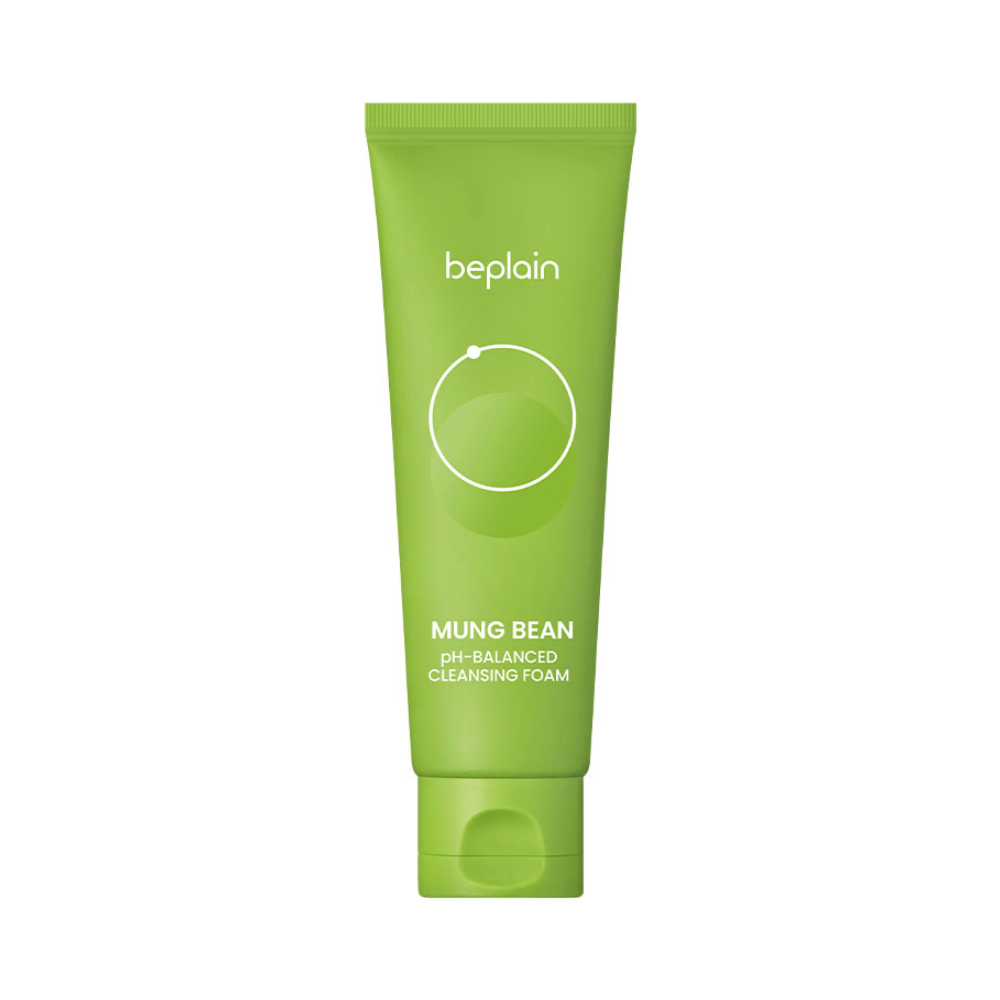 beplain beplain mung bean ph-balanced cleansing foam 2.7 fl. oz.