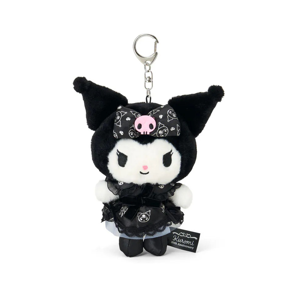 sanrio sanrio kuromi dress plush mascot keychain