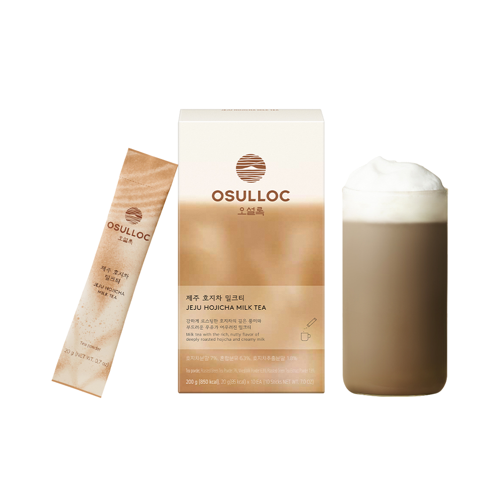osulloc osulloc jeju hojicha milk tea 0.7 oz. x 10ea