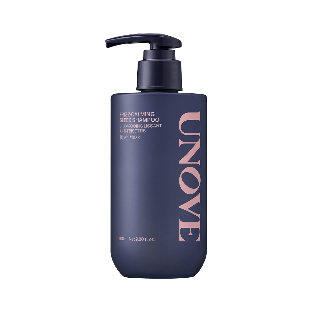 unove unove frizz-calming sleek shampoo blush musk 9.8 fl. oz.