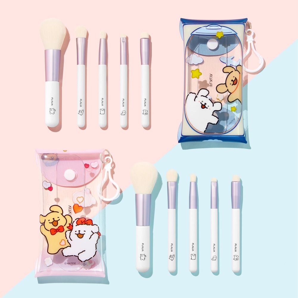 플라리아 플라리아 x 몰티즈 콜라보 브러쉬 5종