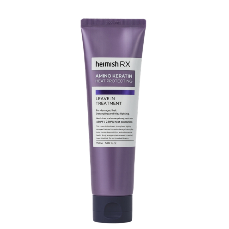 heimish heimish rx amino keratin heat protecting leave in treatment 5.07 fl. oz.
