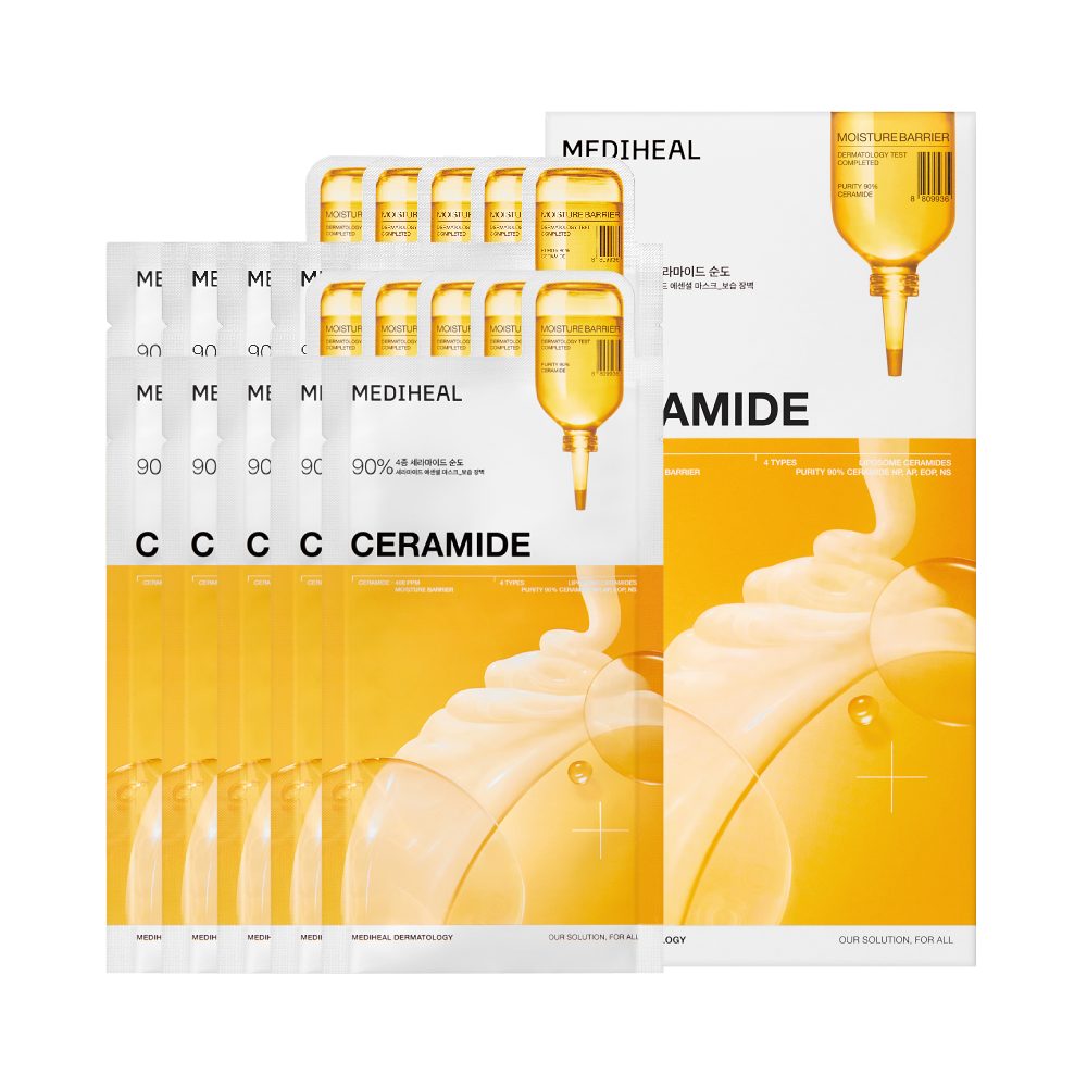 mediheal mediheal ceramide essential mask moisture barrier 0.81 fl. oz. x 10eabbbb