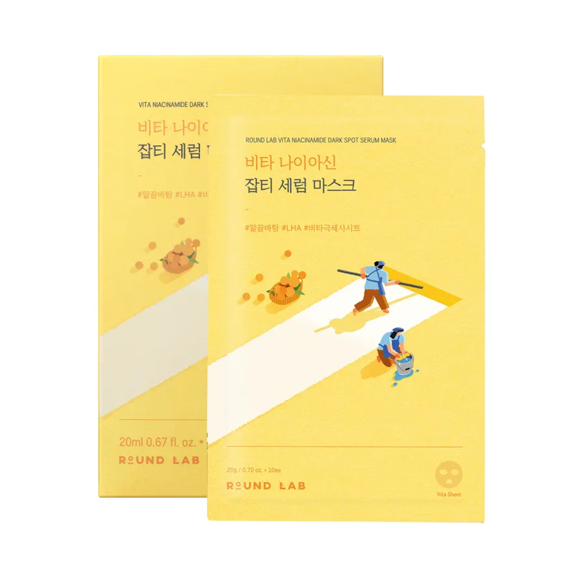 라운드랩 라운드랩 비타 나이아신 잡티 세럼 마스크 10매 (온)