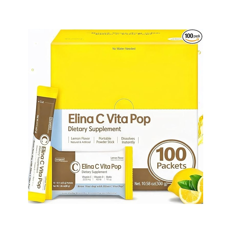 elinac elina c vita pop 0.11 oz. x 100ea