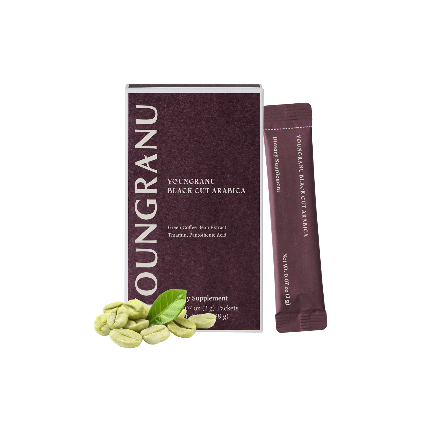 youngranu youngranu black cut arabica 0.07 oz. x 14ea