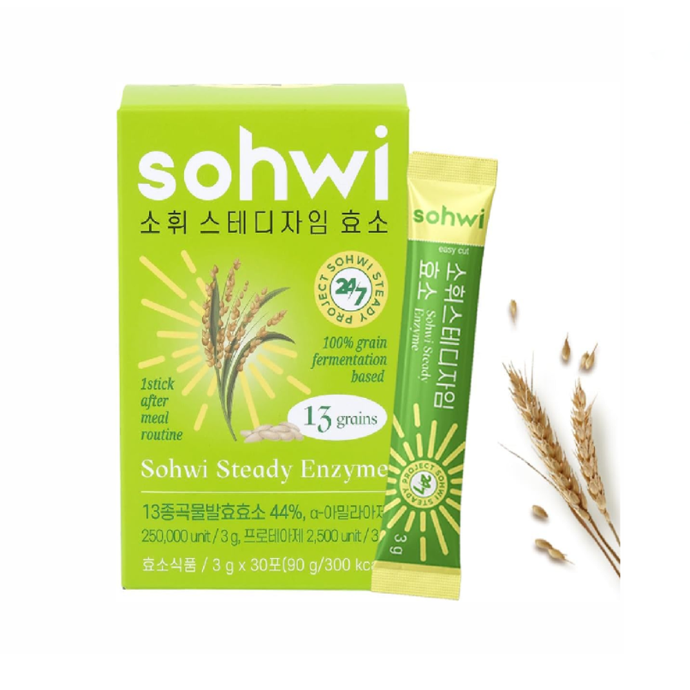 sohwi sohwi steady enzyme 0.1 oz. x 30ea
