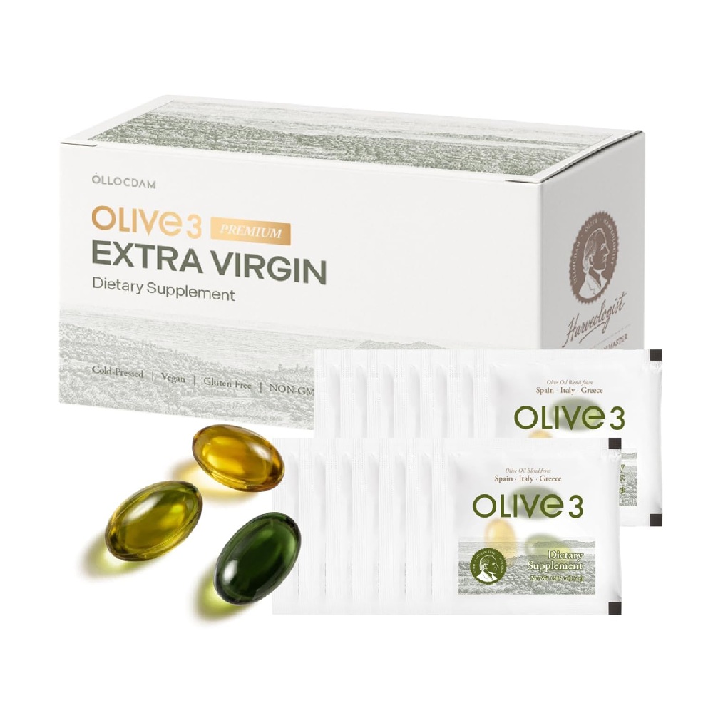 ollocdam ollocdam olive3 premium extra virgin olive oil capsules 1500mg 0.05 oz. x 15ea
