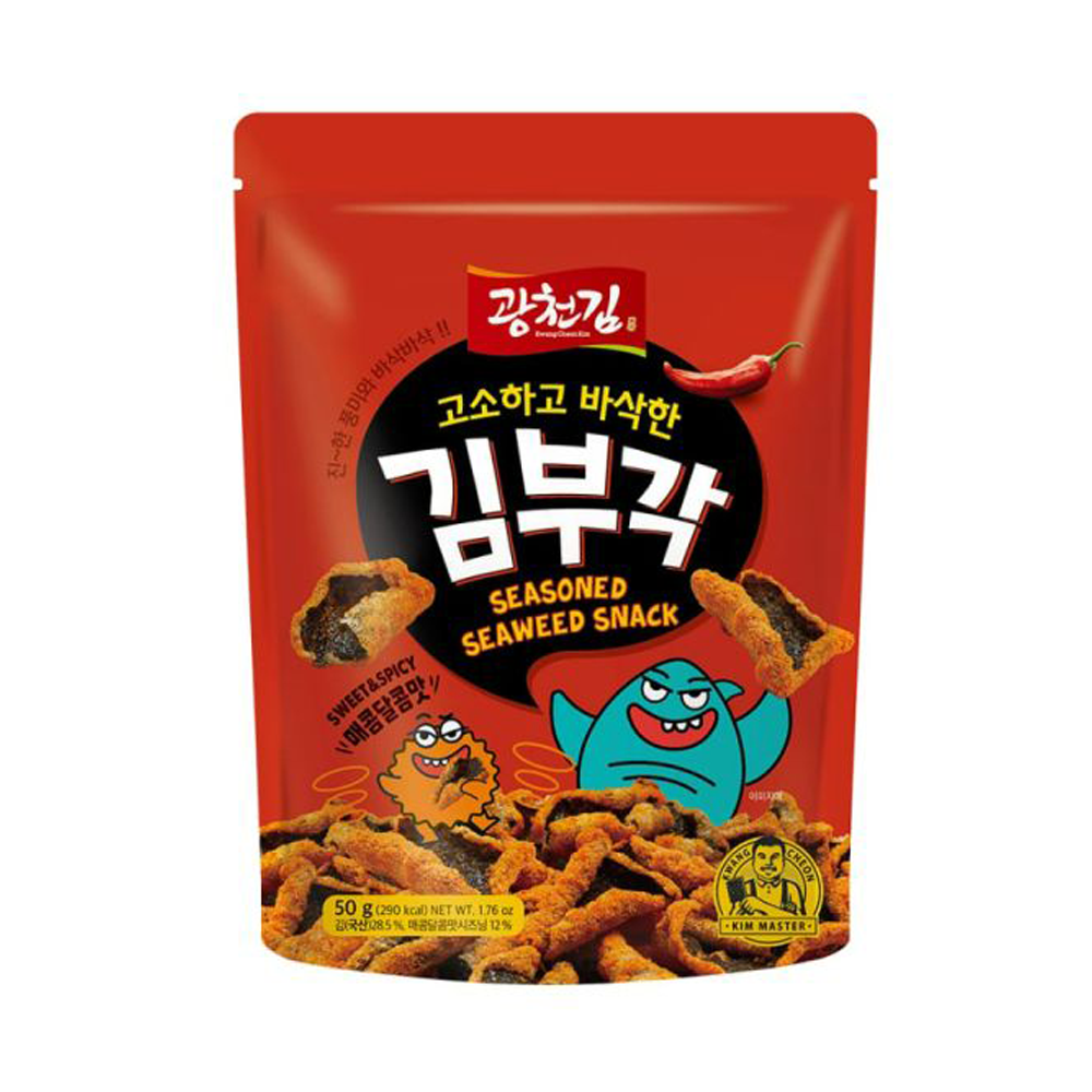kwangcheonkim kwangcheonkim crispy seaweed chips sweet & spicy 1.76 oz.