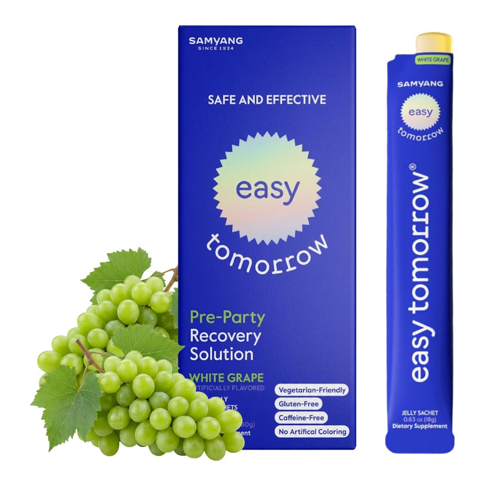 easytomorrow easytomorrow recovery jelly stick white grape flavor 0.63 oz. x 10ea