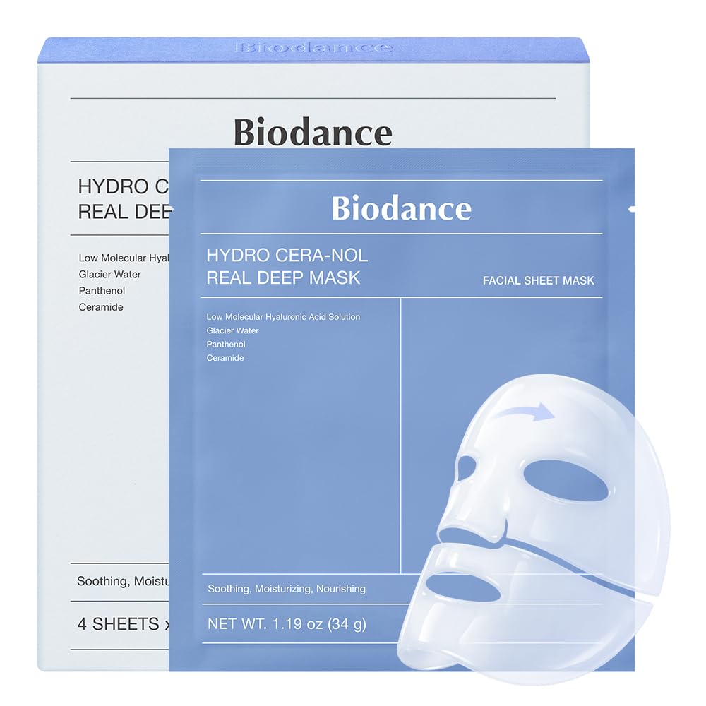 biodance biodance hydro cera-nol real deep mask 4ct 1.19 oz.