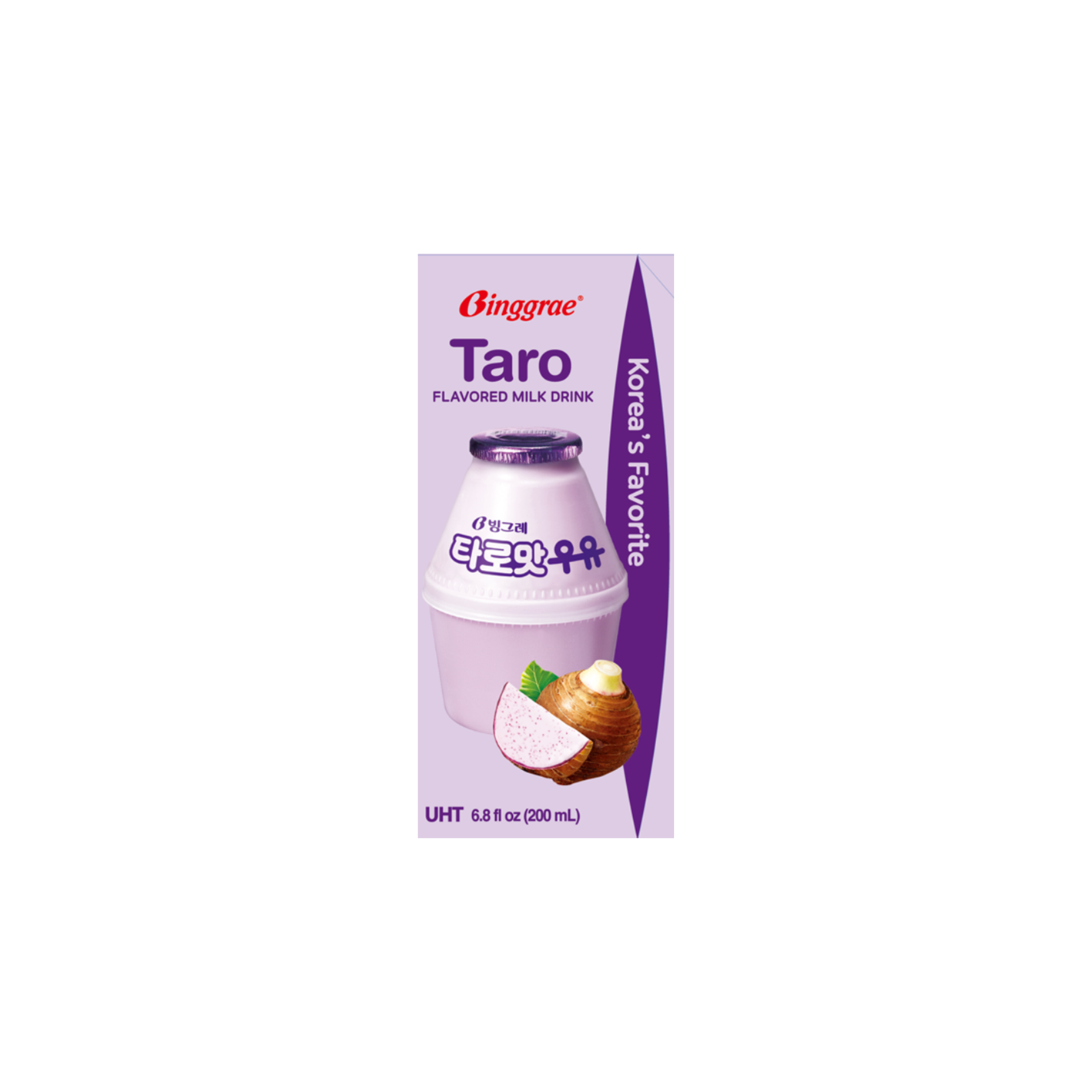 binggrae binggrae taro flavored milk 6.8 fl. oz.
