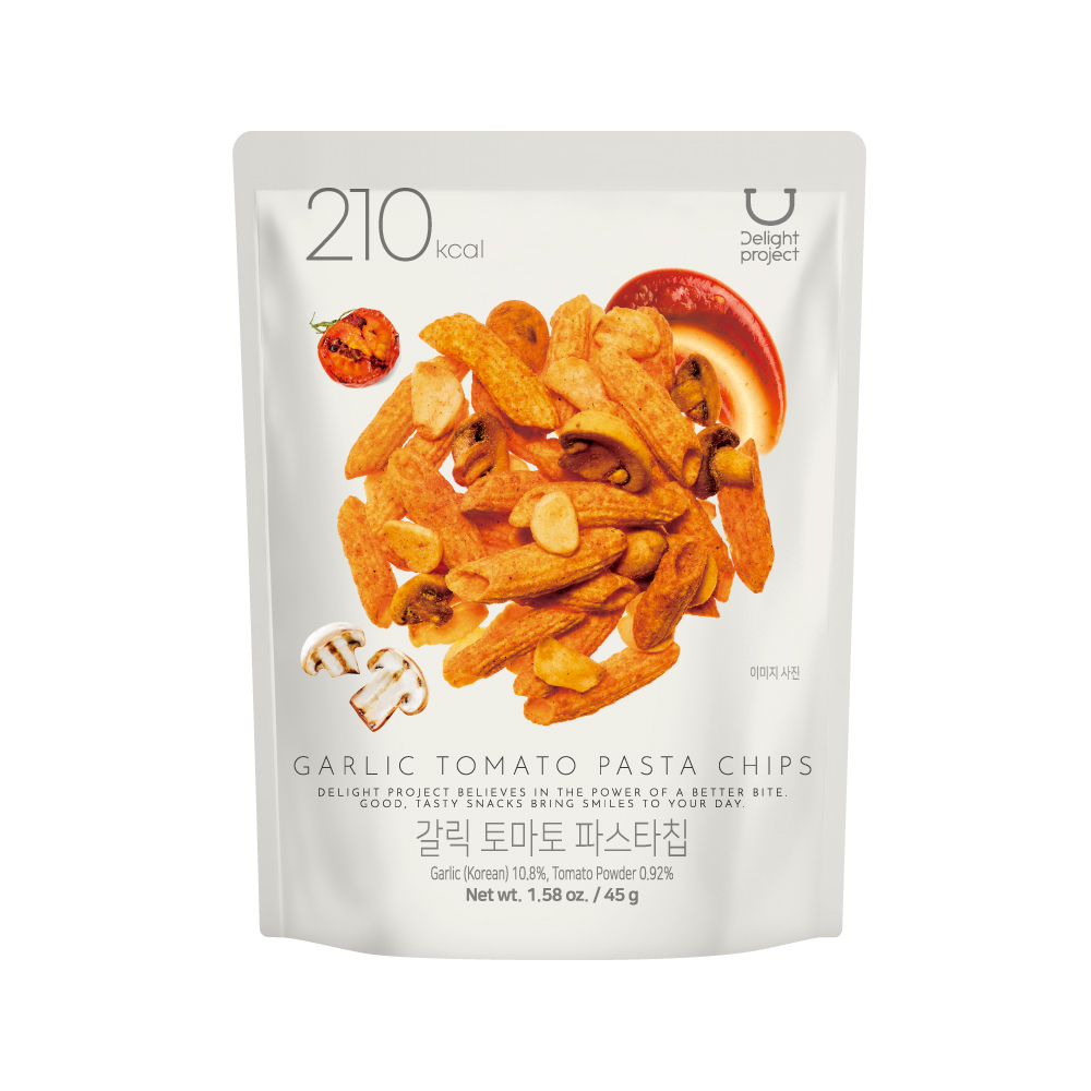delightproject delight project garlic tomato pasta chip 1.58 oz.