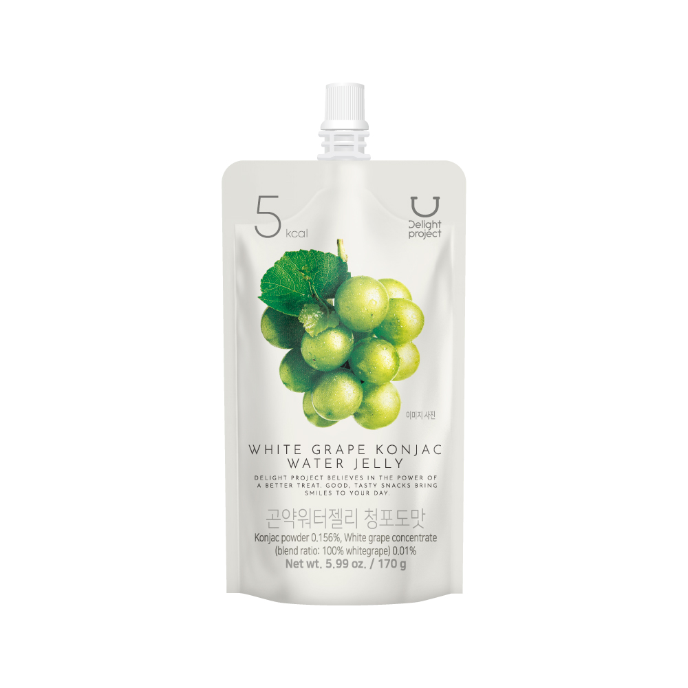 delightproject delight project konjac water jelly white grape 5.99 oz.