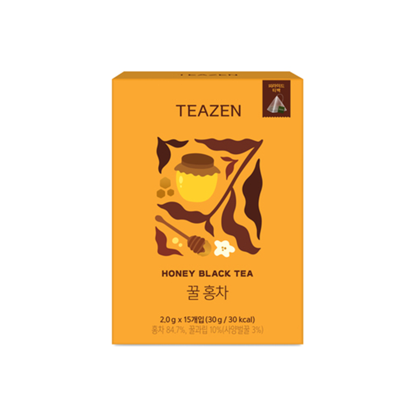 teazen teazen honey black pyramid tea 1.06 oz.