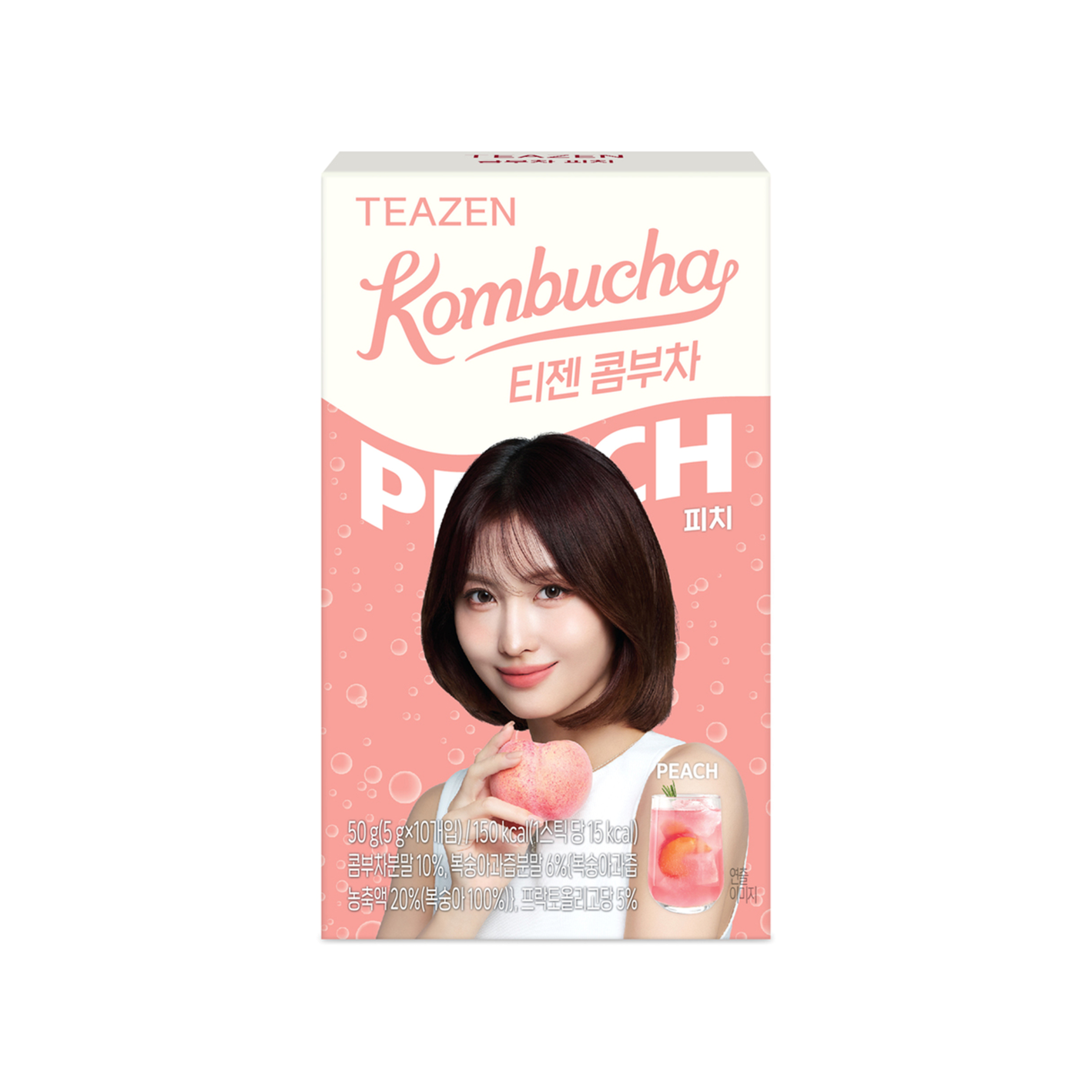teazen teazen kombucha peach 0.18 oz. x 10ea