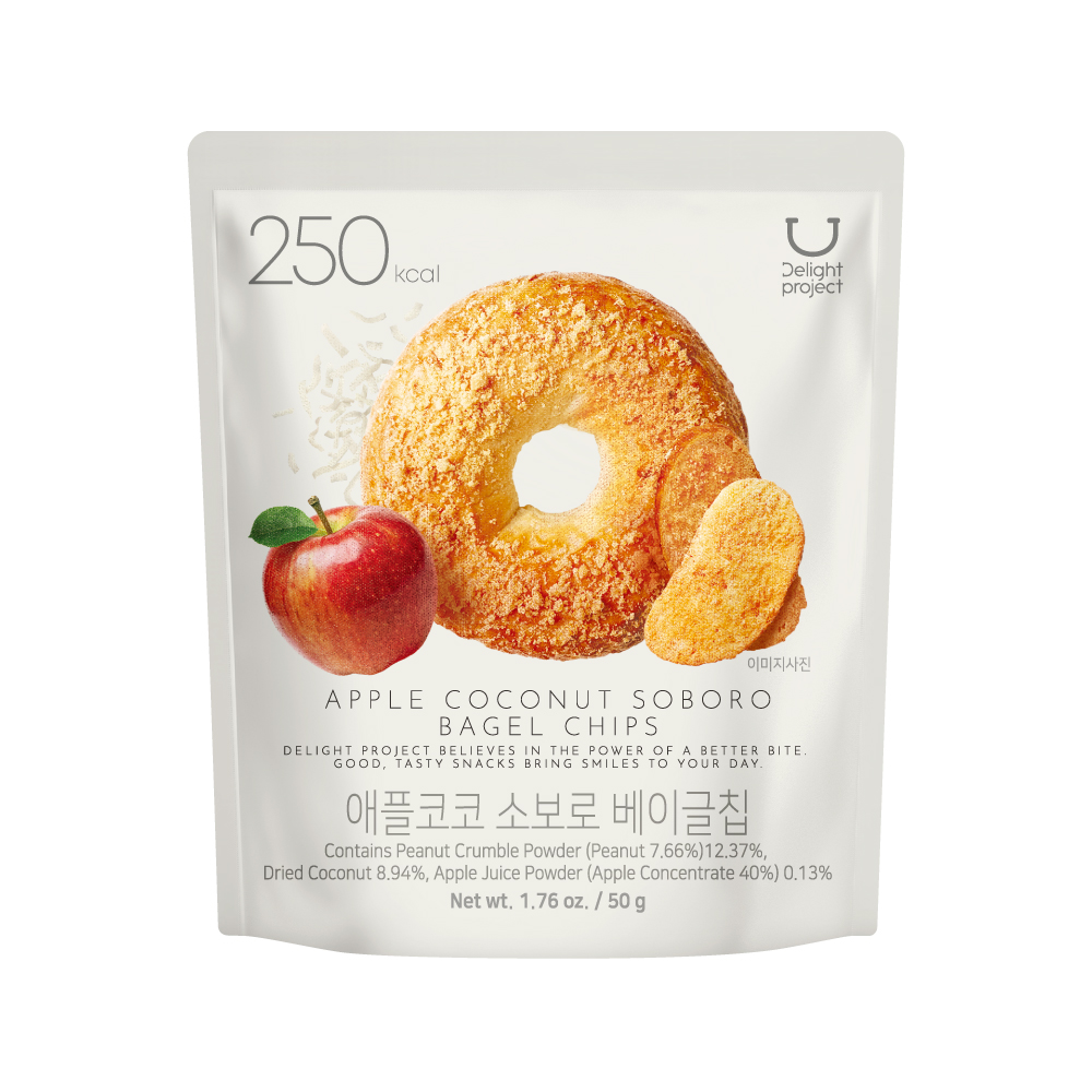 delightproject delight project apple coconut soboro bagle chip 1.76 oz.