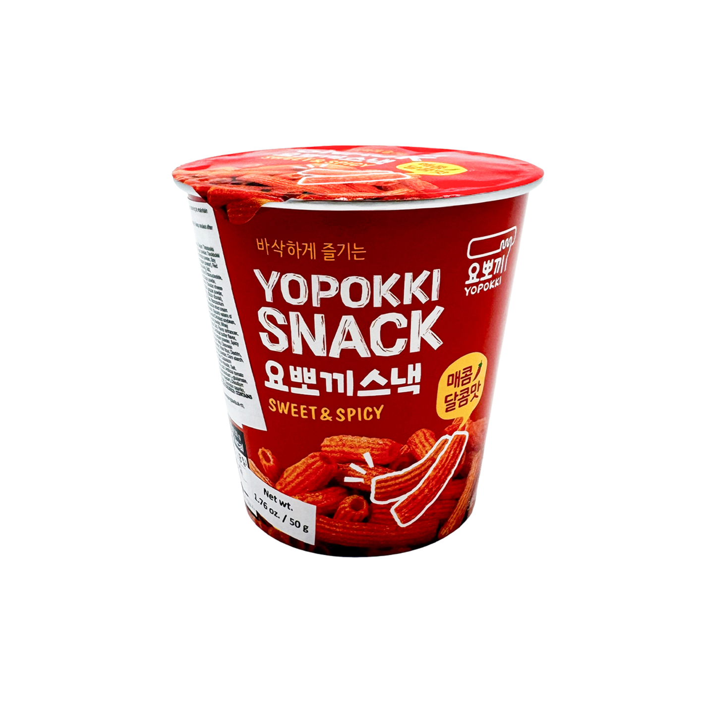 youngpoong youngpoong yopokki snack sweet & spicy cup 1.8 oz.