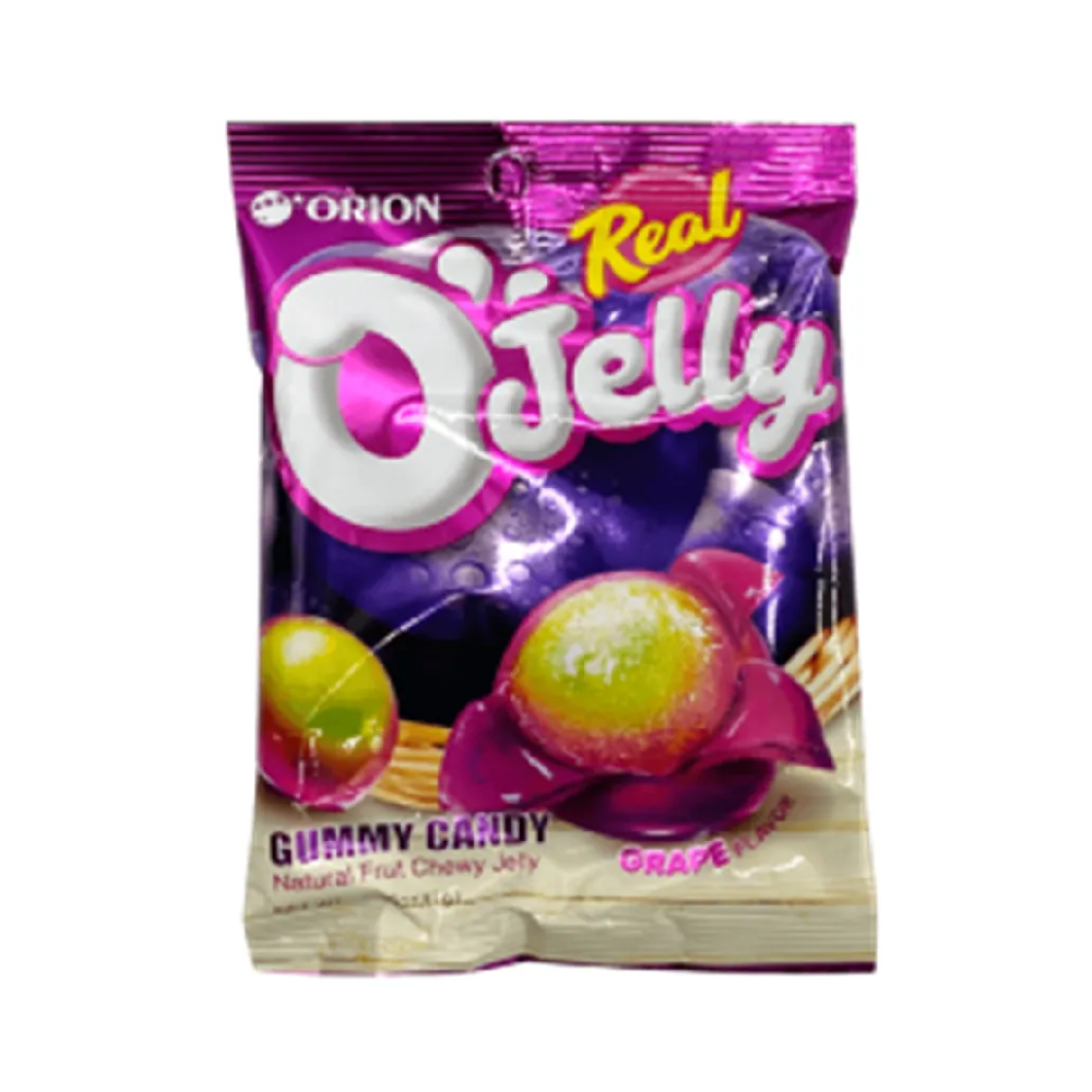 orion orion real o'jelly gummy candy grape 2.36 oz.