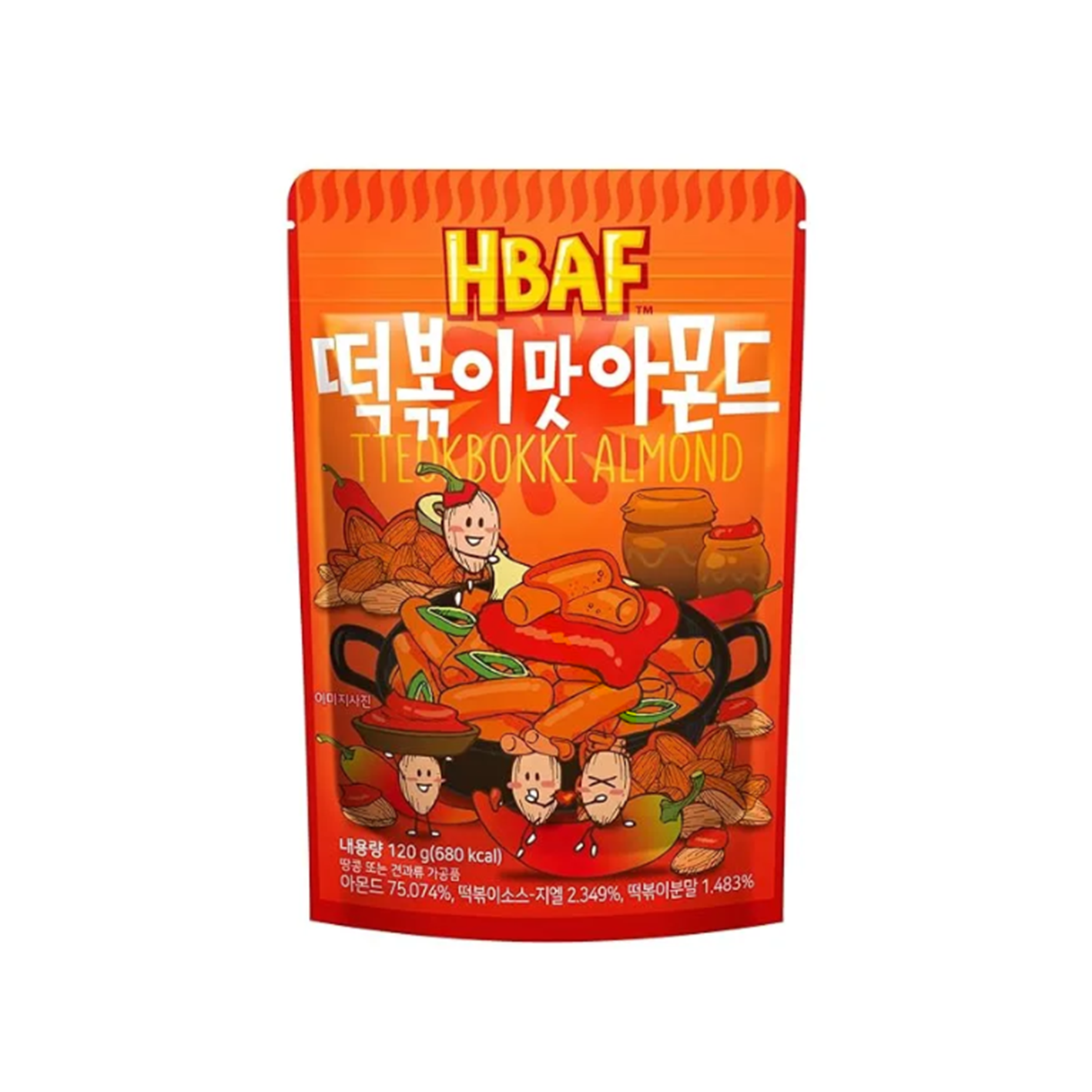 hbaf hbaf tteokbokki almond 4.23 oz.