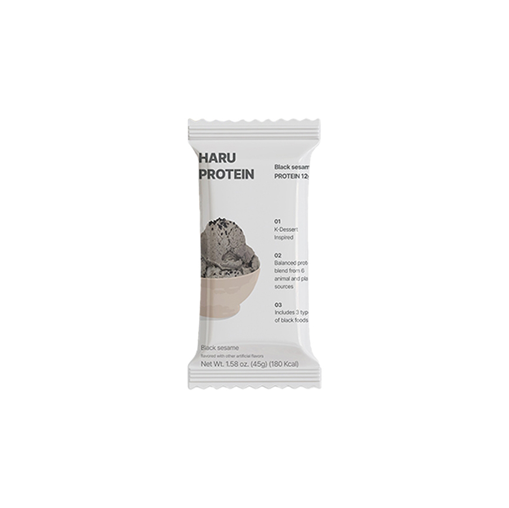 proteinmill proteinmill haru protein bar black sesame 1.5 oz.
