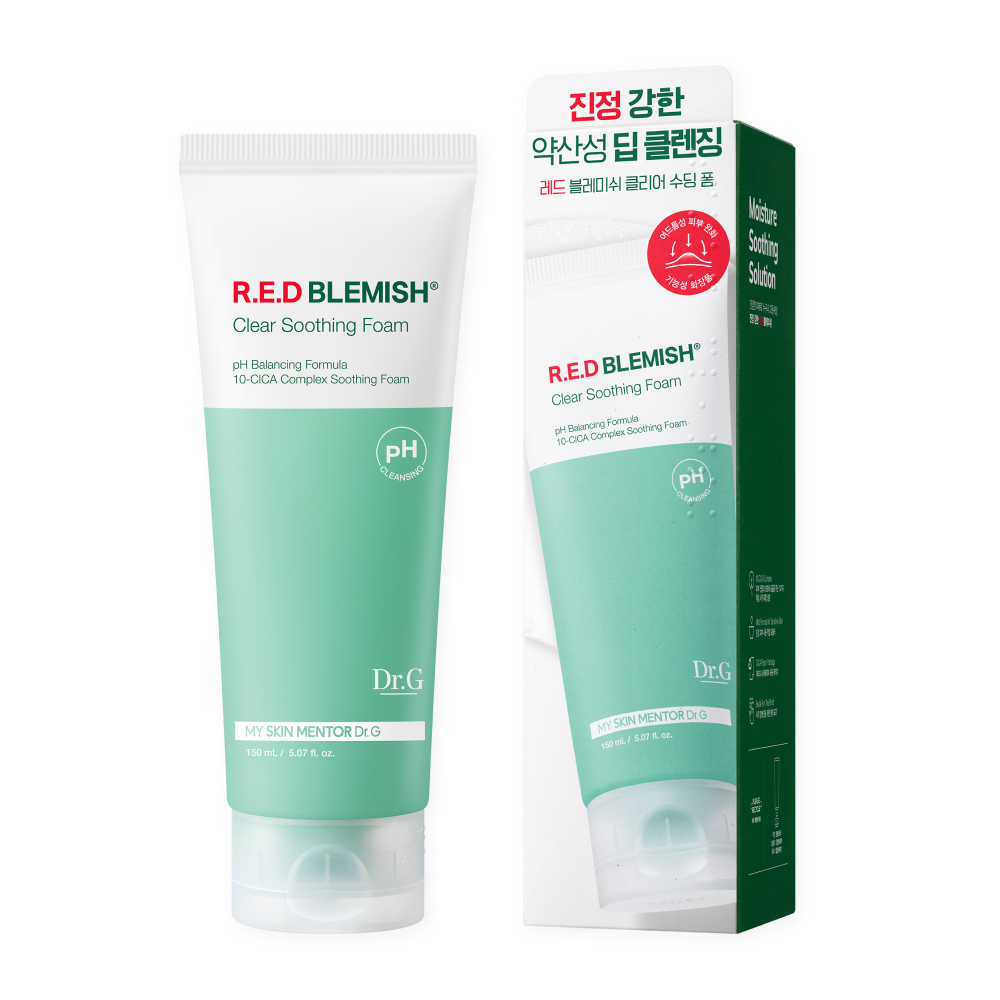 drg dr.g ph cleansing r.e.d blemish clear soothing foam 5.07 fl. oz.