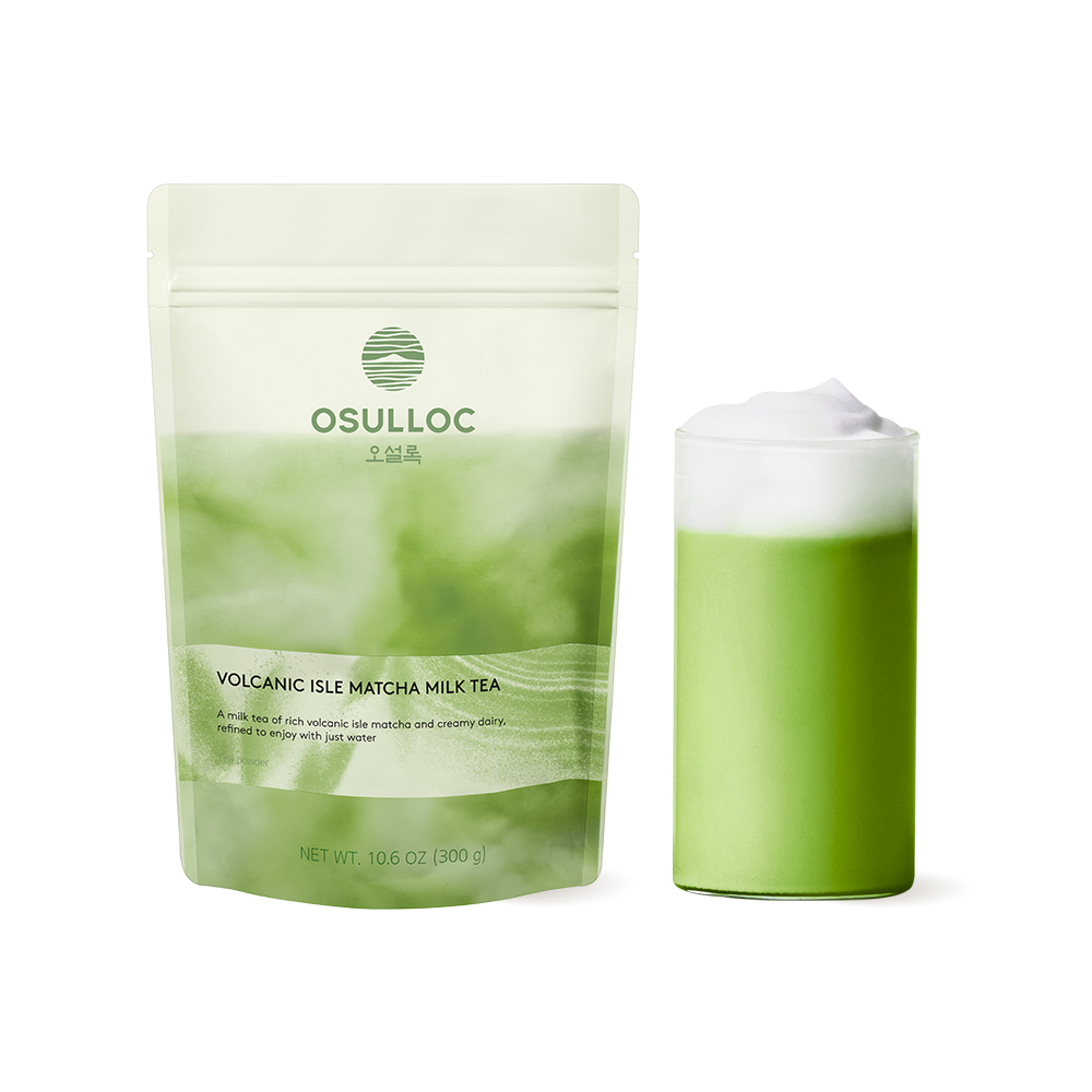 osulloc osulloc volcanic isle matcha milk tea 10.6 oz.