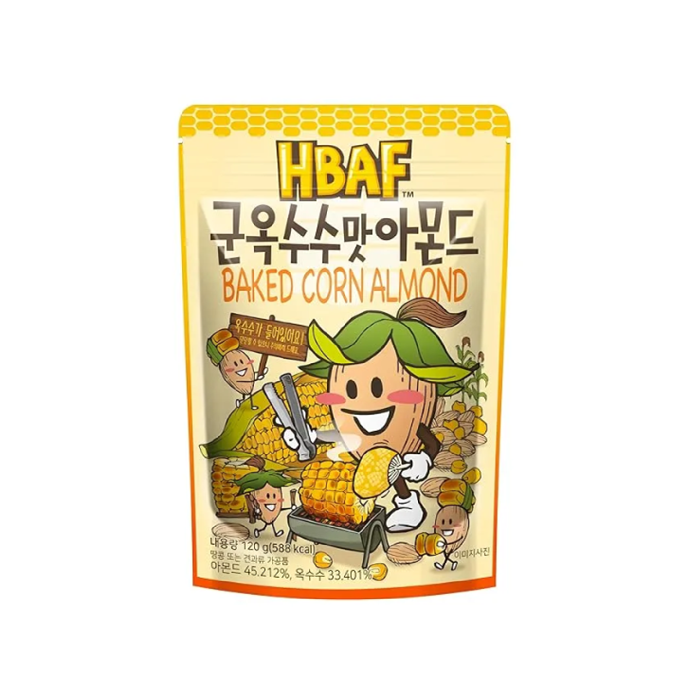 길림아몬드 HBAF 군옥수수맛아몬드 120g