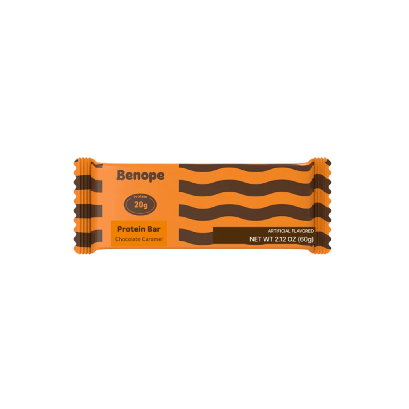 benope benope protein bar chocolate caramel 2.1 oz.