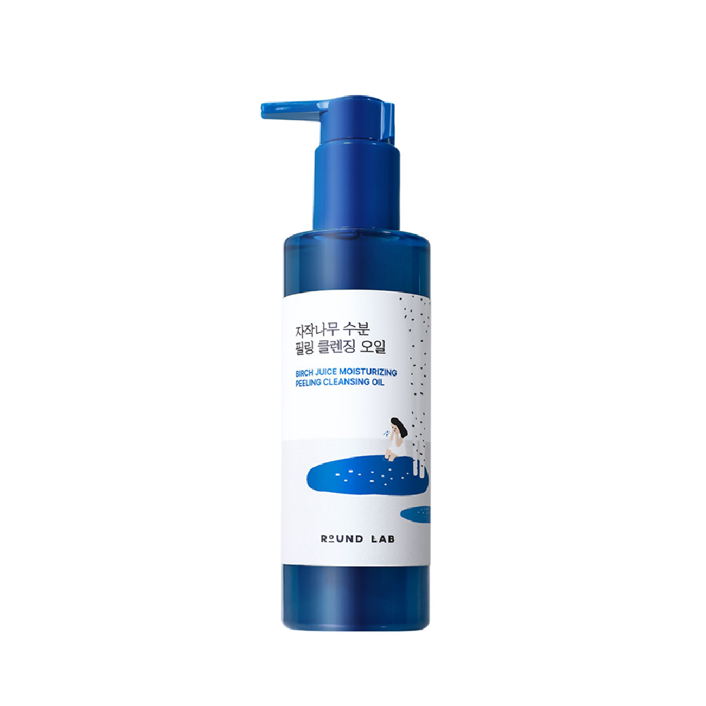 roundlab round lab birch juice moisturizing peeling cleansing oil 6.76 fl. oz.