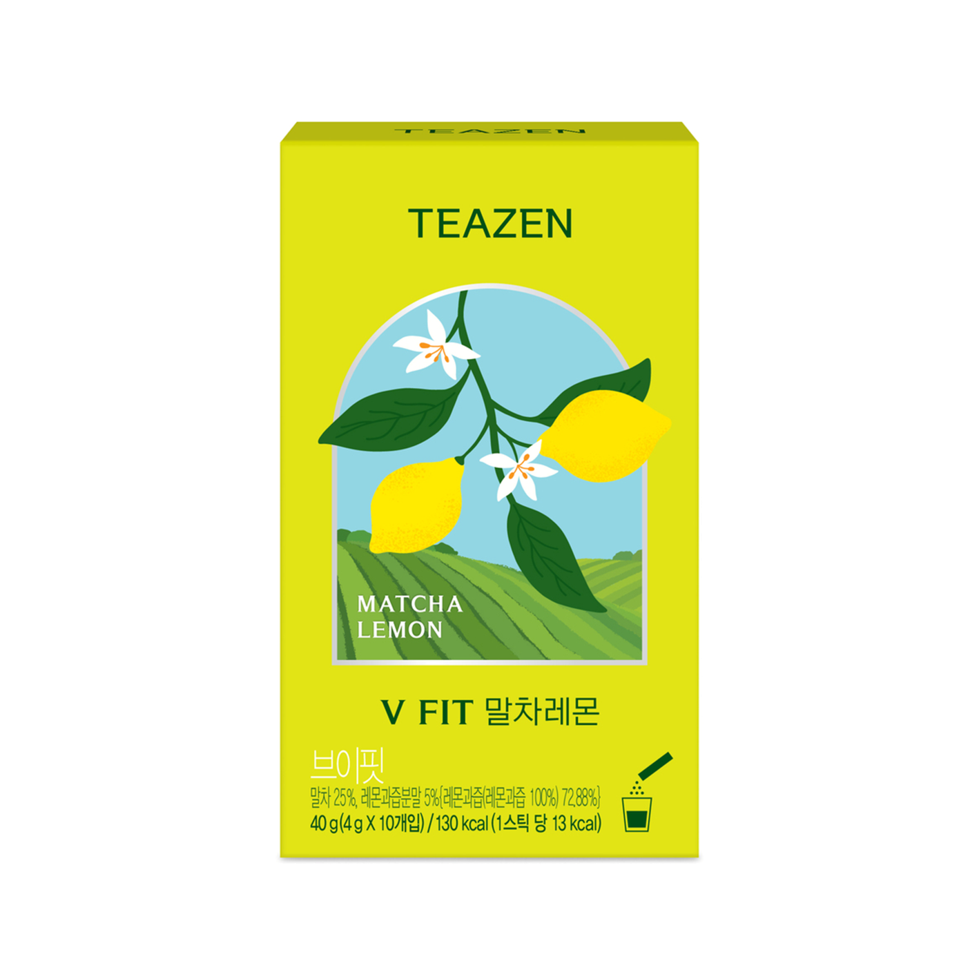 teazen teazen v fit matcha lemon 1.41 oz. x 10ea